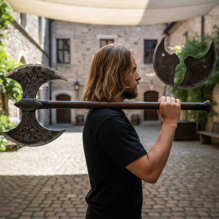 Forest Hunting 40” Two Handed Large Berserker Axe, Large Norse Axes